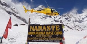 4 Days ABC Trek return by Helicopter