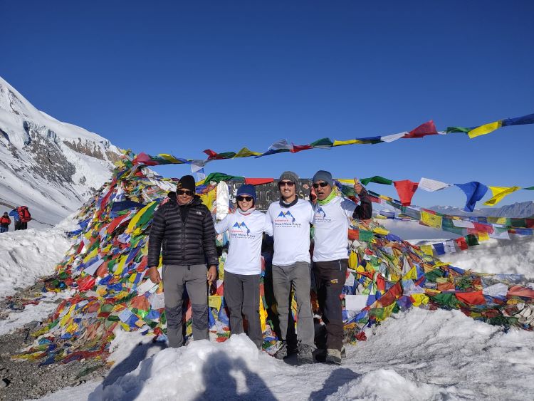 Annapurna Trek - Top of Thorong La Pass