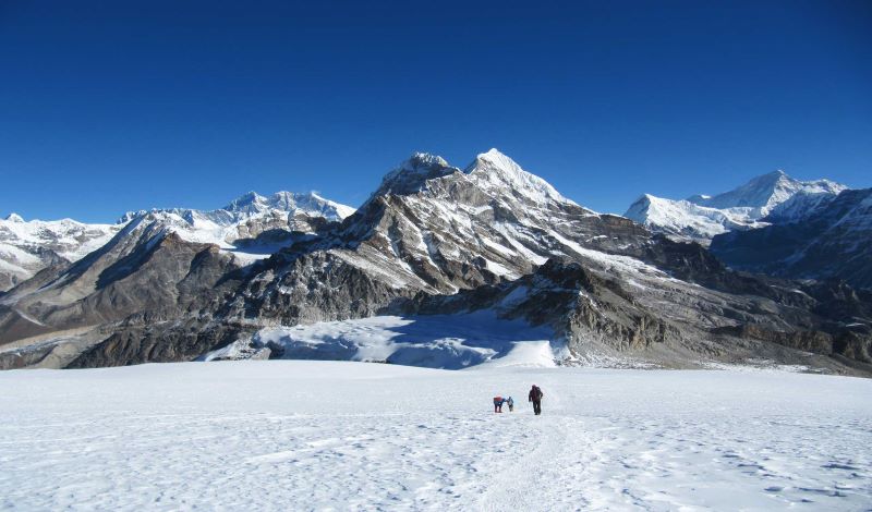 Climbing Mera peak