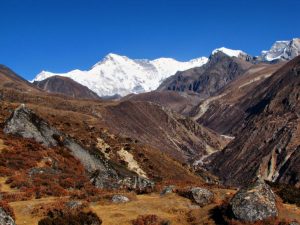 Drinking water on Everest Base Camp Trek