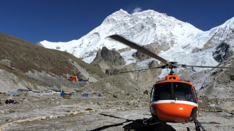Everest base camp trek and return by helicopter
