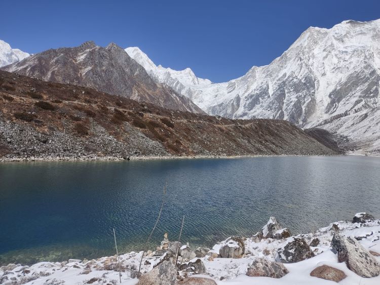 Ponkar Lake in Bhimtang Trek Ponkar Lake in Bhimtang Trek