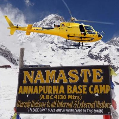 4 Days ABC Trek return by Helicopter