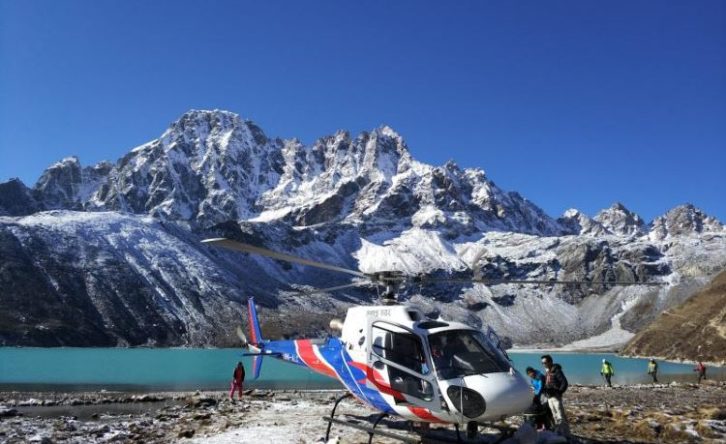 Kathmandu to gokyo lake helicopter Tour